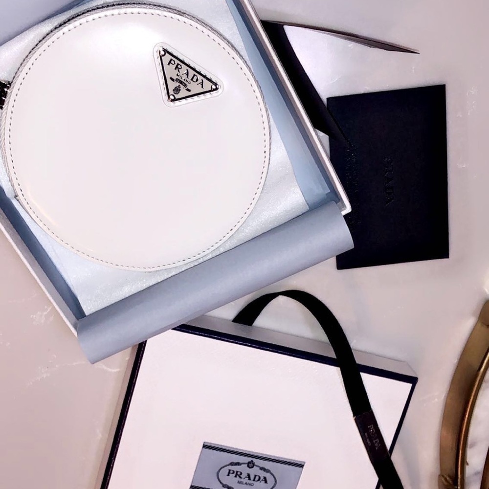 Prada crossbody wallet handbag with removable strap